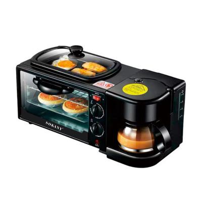 China Household Oven Machine Breakfast Maker Multifunctional Electric Coffee Maker 3 in 1 Breakfast Makers for sale