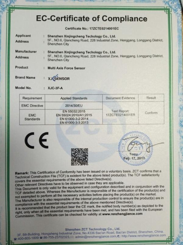 CE - Shenzhen Xinjingcheng Technology Co., Ltd.