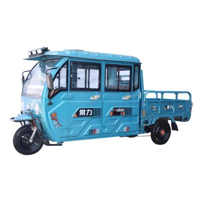 China Cargo Changli Manufacture, 60V 1000W Motor Electric Cargo Tricycle with Double Door Cabin for sale