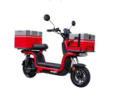 China Standard CE Approved Fast Food Pizza Box Electric Two Wheel Delivery Double Motorcycle For Delivery for sale