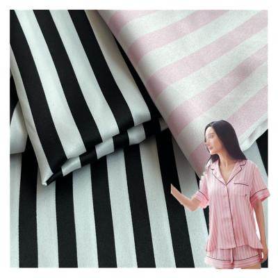 China Anti-Static NO MOQ 100% Polyester Satin Fabric Digital Printing Fabric For Pajamas Dress for sale