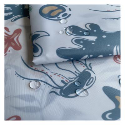 China Waterproof 150D Polyester Oxford PU Coating Waterproof Digital Printing Fabric For Bag Tent for sale