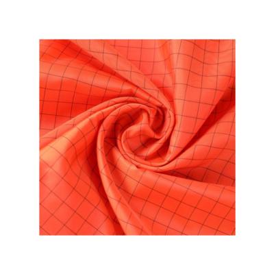 China 210polyester waterproof taffeta 1.0 gridding are made of polyester dustproof fabric and anti-static fabric for sale