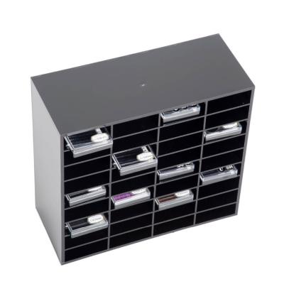 China Factory Wholesale 36 Acrylic Lash Tile Case Display Black Eyelash Case for sale