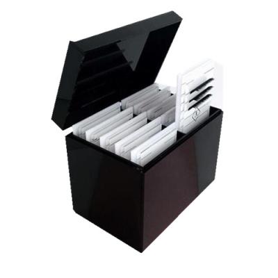 China Factory Wholesale 10 Eyelash Trays Organizers Box Acrylic Eyelash Box With Logo Print for sale