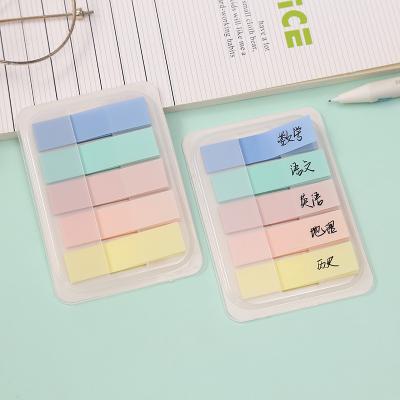 China Soft Colorful Index Tab Stickers Sticky Note Stationery Self Adhesive Supplier Promotion Set for sale