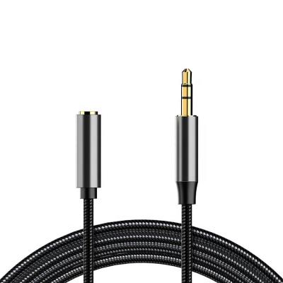 China Aux audio. 3.5MM Nylon Braided Car Stereo Cable Male Aux. from 3.5MM audio to 3.5MM female audio extension cable for sale