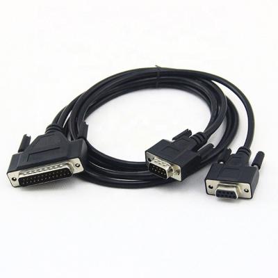 China Printer OEM ODM 25 Pin Serial Port Printer Cable Rs232 Db9 To Serial Printer Header Db25 Cable for sale