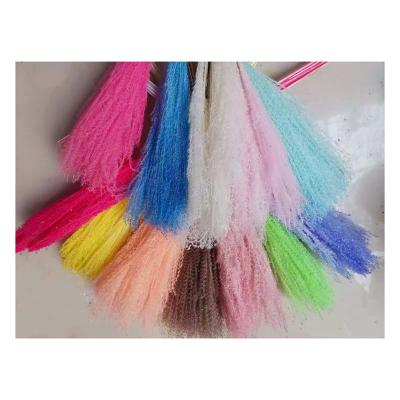 China Hot Selling Natural Touch Ponytail Beater Dried Colorful Flowers Pampas Grass Hossu Fluffy Grass For Decoration for sale