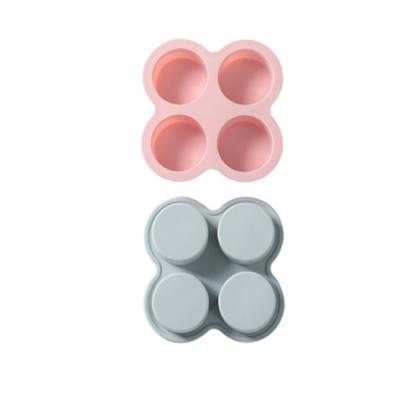 China Sustainable Custom Silicone Soap Molds 4 Even Small Silicone Soap Molds DIY Cylindrical Silicone Soap Molds for sale