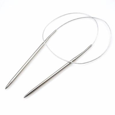 China High Quality Reusable Knitting Needle Stainless Steel Ring Needle Sweater Needle for sale