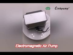 electric 10 w electromagnetic air pump small aluminium with double duckbill valves