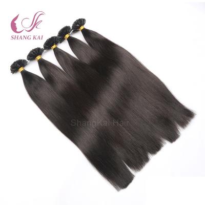 China 100g Silky Straight Wave U Tip Hair Extension 1g Double Drawn Strands Brazilian Hair Pre Bonded Keratin U Tip Hair Extension for sale