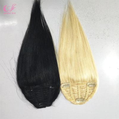 China Double Pulled 100% High Quality Straight Pu/Lace/Seamless Human Hair Clip In Hair Extensions For Woman for sale