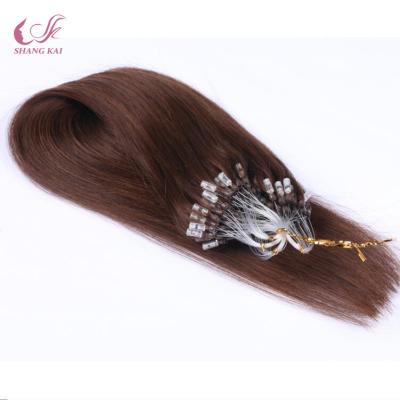 China 100% Natural Good Quality Straight Double Ring Hair Extensions For Woman Micro Pulled Hair for sale