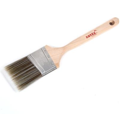 China Estee Wood Long Handle Angle Sash Paint Brushes Wholesale Manufacturers for sale