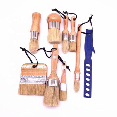 China Chalk and Wax Paint Brushes Stiffen Stencil Brushes Reusable Slick Paintbrushes for sale