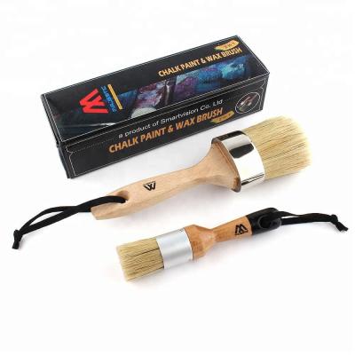 China Amazonas Online Sale Chalk Round Brush Wax Paint Brush With Gift Box for sale