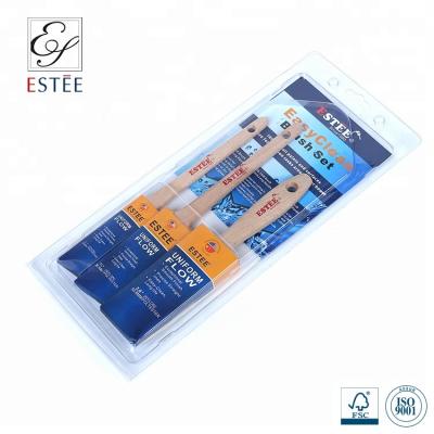 China Paint One Unit In Blister Packing Custom Paint Brush Kit For Private Label for sale