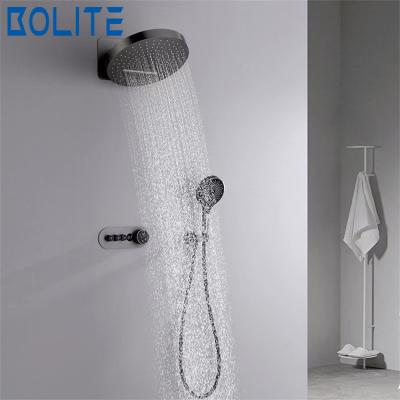 China With Sliding Bar New All Copper Stainless Steel Digital Shower Suitable For Bathroom Showers With Digital Display Screens for sale