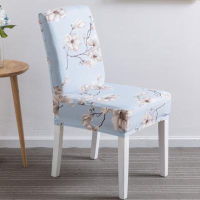 China Romantic Wholesale Cheap Printed Elastic Spandex Chair Cover To Protect Dining Chair for sale