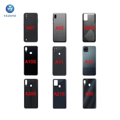 China New Plastic Or Metal Back Cover Battery Rear Door For Samsung A01 A02 A02S A10 A10E A10S A11 Battery Housing Back Glass Panel for sale