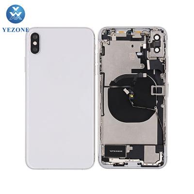 China High quality plastic or metal back housing for iphone x back glass replacement with logo for iphone x housing back cover for sale