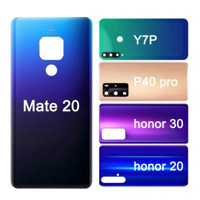 China Metal or Plastic Back Glass For Honor 8 8X 9 10 20 20s 30 30s V20 Battery Cover Rear Panel Door For Huawei For Honor Series Housing Case for sale