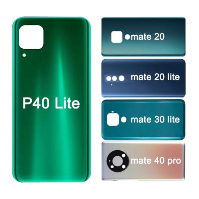 China Back Plastic or Metal Glass Back Cover For Huawei Mate 20 Pro Battery 20 Pro 30 30 Pro 40 40 Back Panel Door Housing For Huawei Mate 20 30 40lite for sale