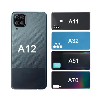 China Plastic or Metal Back Glass Back Cover For Samsung Galaxy A12 A20 A20E A30 A32 A40 A50 A50S A52 A70 A72 Battery Door Housing Battery Back Cover for sale