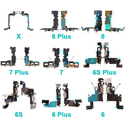 China Mobile Phone Flex Cable Replacement For iPhone 5G 6G 7G 8G 5S 6S 6S Plus 7P 8Plus SE SE2 USB Charging Left Connector For iPhone Serial Charger Port for sale