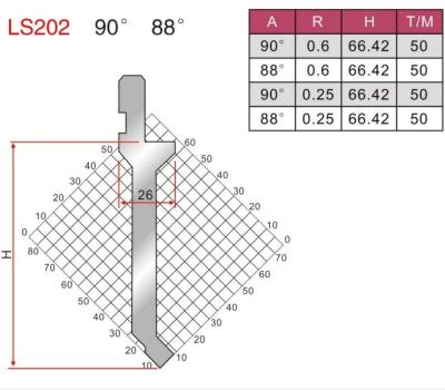 China LS202 Customized 42CrMo Press Brake Tooling Punch Bending Tools for sale