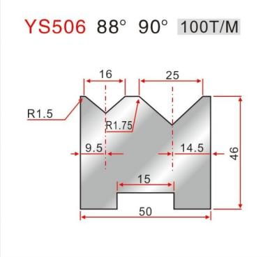 中国 LS506 磨き CNC プレスブレーキ 2V ダイ 42 Crmo 屈曲機械のために 販売のため