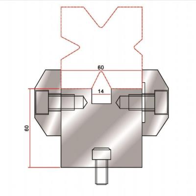 China Lower Die Holder HRC48-HRC52 Multi V Die Block Bottom Lower Tool for sale