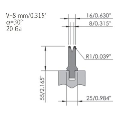 China High Precision Press Brake Die 42CrMo Sheet Metal Forming Dies for sale