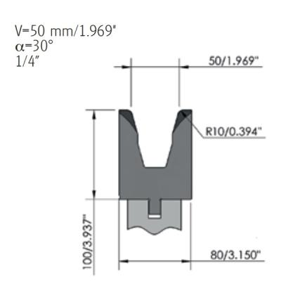 China 835mm Accurate Press Brake Dies Custom Press Brake Tooling Mold for sale