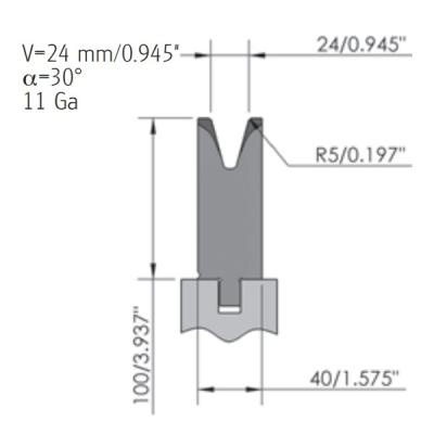 China Wila Type Single V Die Press Brake Die For Hydraulic Press Brake for sale