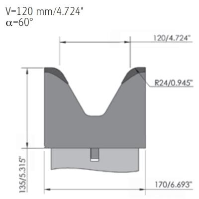 China High Strength Hydraulic Press brake wila Dies For Hydraulic bending machine for sale