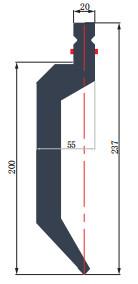 China WAL237.86.R1 Europese drukrem 86 graden Te koop