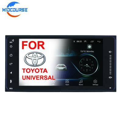 China Universal GPS 2 Din Android 10.1 Car Multimedia Player Car Radio Player Stereo for toyata VIOS CROWN CAMRY HIACE PREVIA COROLLA RAV4 for sale