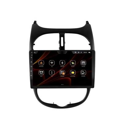 China GPS 9 inch Android for Peugeot 206 2000-2016 multimedia car GPS radio IPS Playstore video radio DVD player stereo navigation for sale