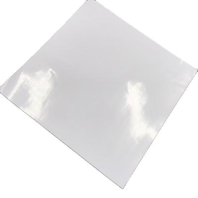 China Supplier 75gsm 80gsm waterproof hghi factory glossy mirror cast coated paper used for sticker self adhesive paper for sale