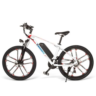 China 350W Motor Bicycle 350W Aluminum Alloy Mountain Bike of48V10AH Electric Detachable Lithium Battery Electric Brushless Mountain Bike for sale