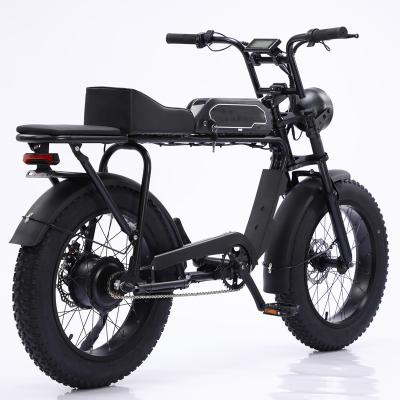 China Shimano 7 Speed ​​Adult Fat Tire Electric Bicycle 48V10AH Aluminum Alloy Fat Bike 20*4.0 Battery 500W 750W 1000W Motor for sale