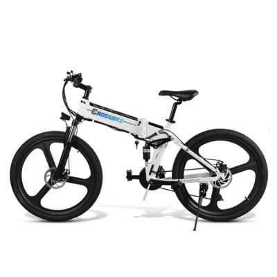 China Aluminum Alloy 48V Lithium Battery One Wheel 500W Folding Electric Bike 10AH Electric Bike Foldable Ladies Swap Ride for sale