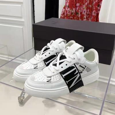 China Cushioning VT 2023 Genuine Leather Sneakers Low Top Casual Shoes Thick Bottom Inner Height Increasing Trend New Couples Style White Shoes for sale