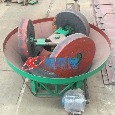 China Grinding Gold And Silver Hot Selling Wet Mining Machine Two Wheel Roller 1200 Pan Mill For Gold Tantalite Ore Mining for sale