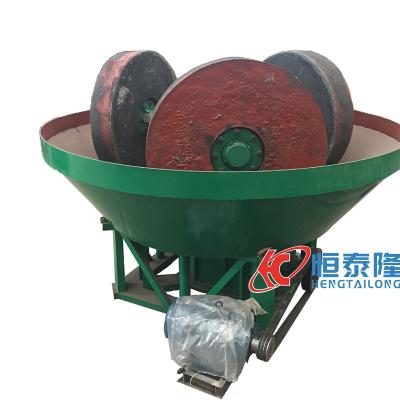 China Grind Gold and Silver 1200 Pan Wet Grinding Mill for Separating Gold Lead Ore with Good Price for sale