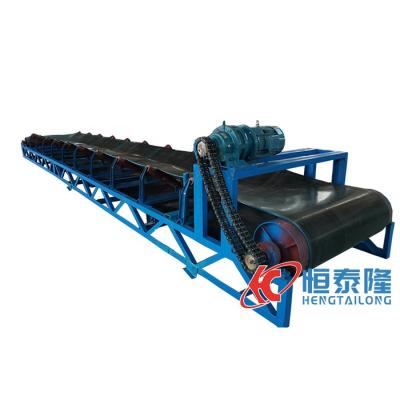 China Heavy Duty Stone Sand Oil Vending Portable Inclined Belt Conveyor Machine With Suitable Price for sale