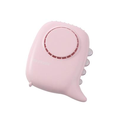 China With Night Light Portable Mini Neck Fan Hanging USB Rechargeable Type-C With Light For Woman Girl Gifts for sale